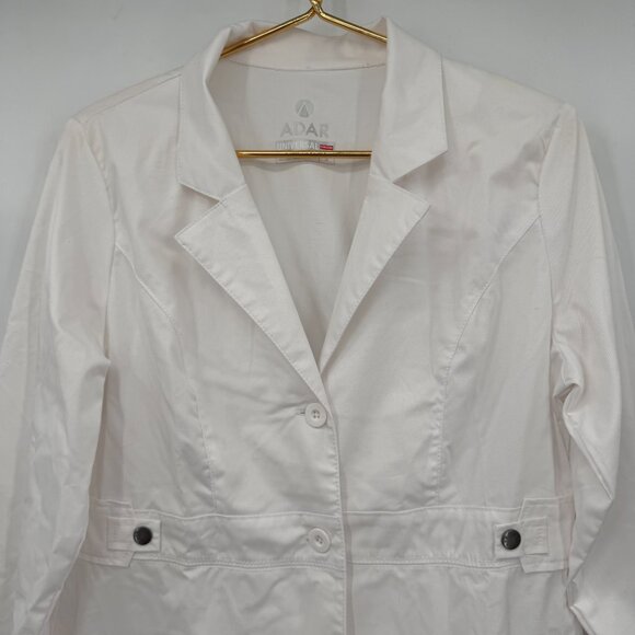 Adar Universal Stretch Women’s White Lab Coat – Size Small - Picture 2 of 7